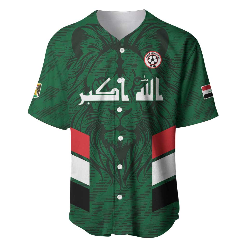 Custom Football 2026 Iraq Baseball Jersey Go Lions of Mesopotamia