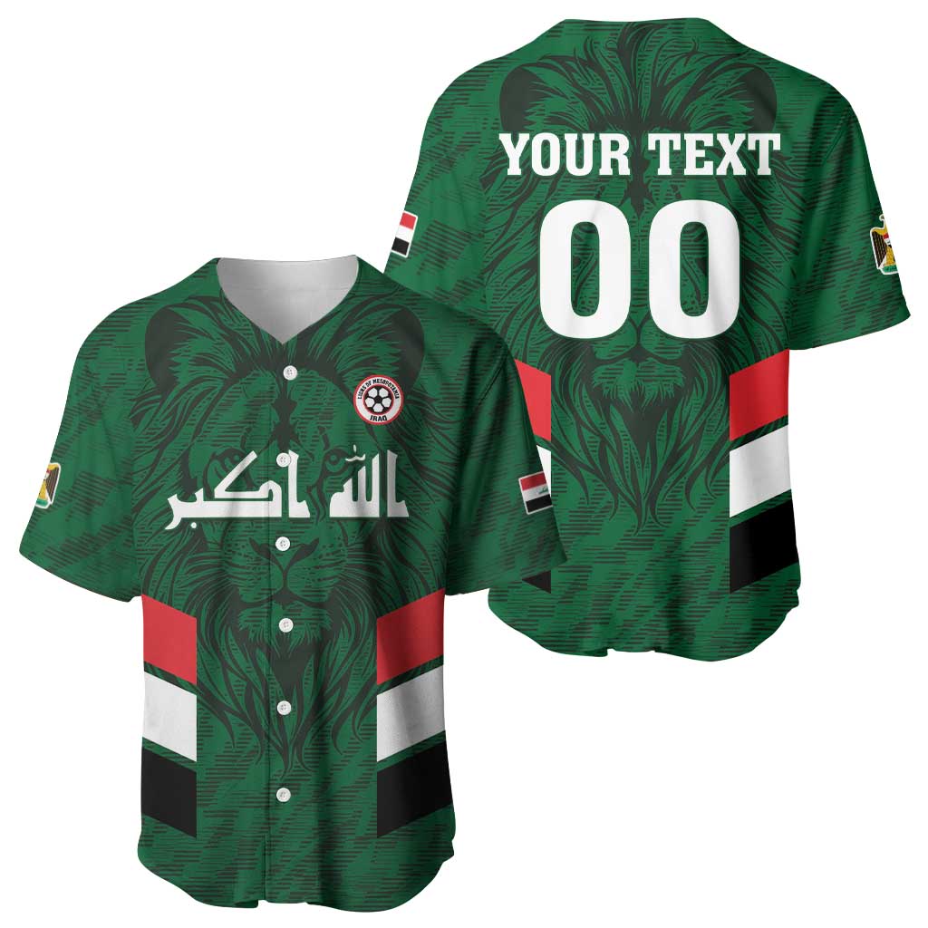 Custom Football 2026 Iraq Baseball Jersey Go Lions of Mesopotamia