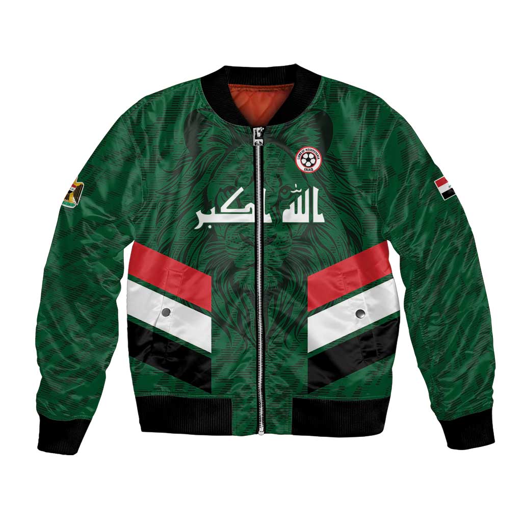 Custom Football 2026 Iraq Bomber Jacket Go Lions of Mesopotamia