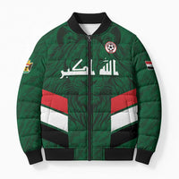 Custom Football 2026 Iraq Bomber Puffer Jacket Go Lions of Mesopotamia
