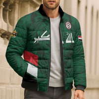 Custom Football 2026 Iraq Bomber Puffer Jacket Go Lions of Mesopotamia