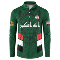 Custom Football 2026 Iraq Button Sweatshirt Go Lions of Mesopotamia