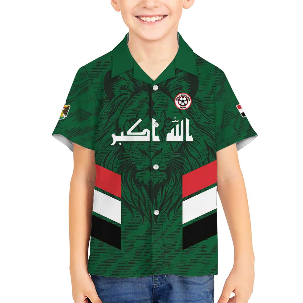 Custom Football 2026 Iraq Hawaiian Shirt Go Lions of Mesopotamia