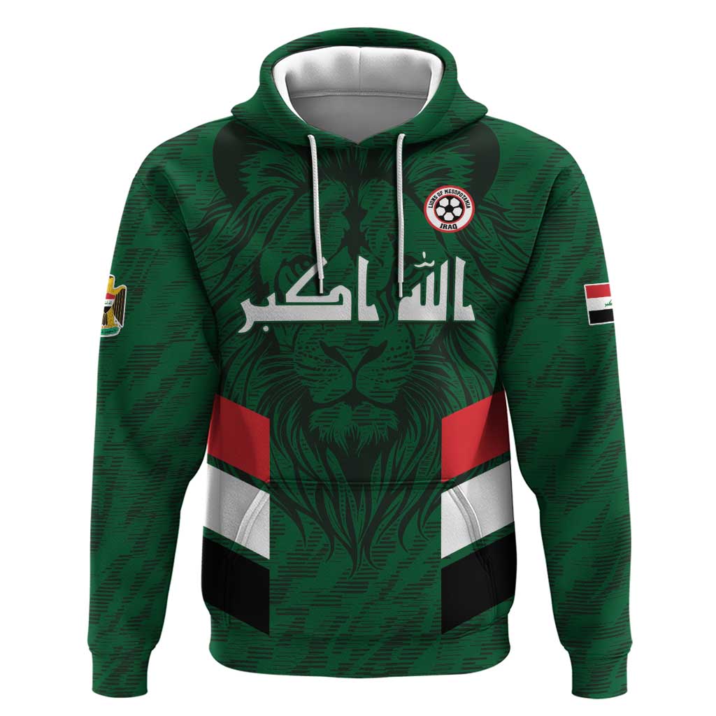Custom Football 2026 Iraq Hoodie Go Lions of Mesopotamia