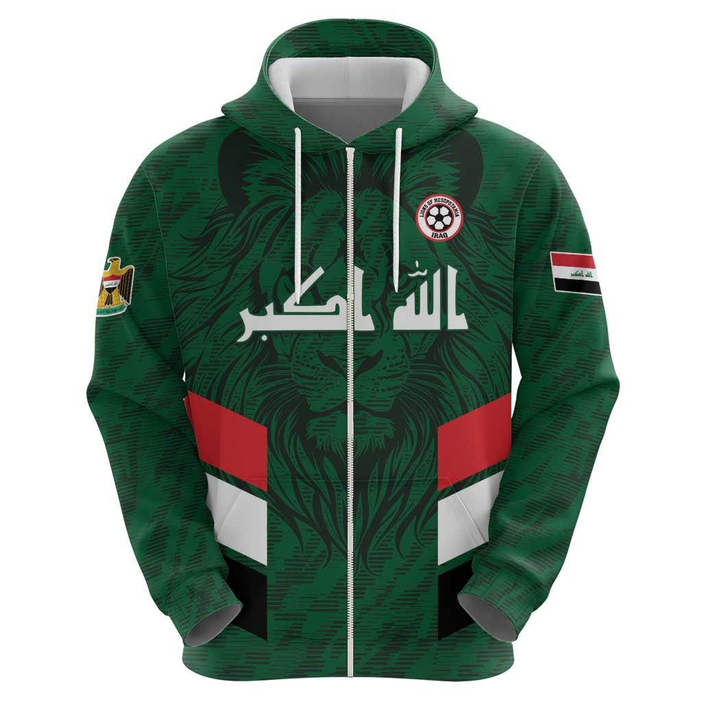 Custom Football 2026 Iraq Hoodie Go Lions of Mesopotamia