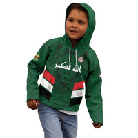 Custom Football 2026 Iraq Kid Hoodie Go Lions of Mesopotamia