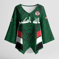 Custom Football 2026 Iraq Kimono Sleeve Blouse Go Lions of Mesopotamia
