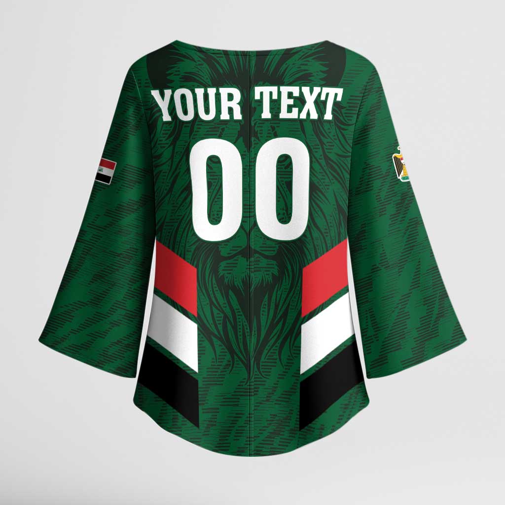Custom Football 2026 Iraq Kimono Sleeve Blouse Go Lions of Mesopotamia