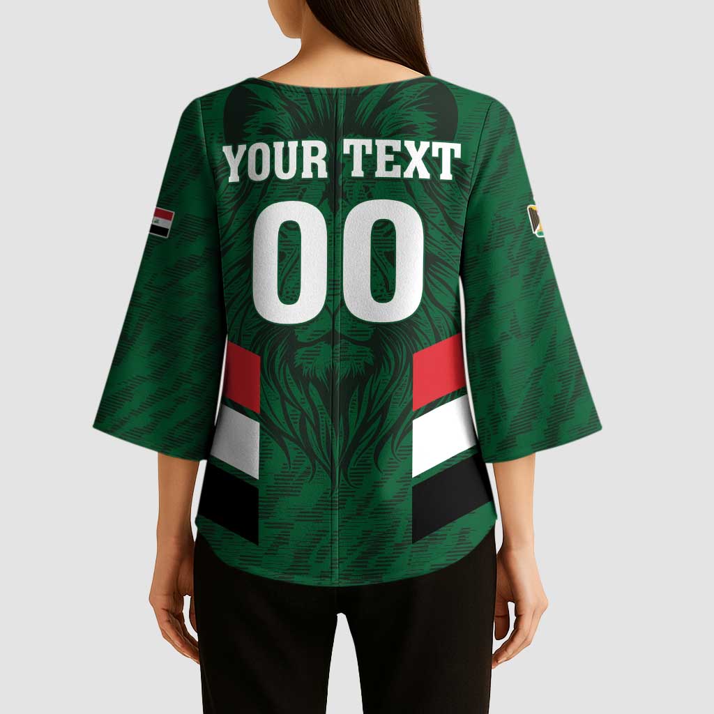 Custom Football 2026 Iraq Kimono Sleeve Blouse Go Lions of Mesopotamia