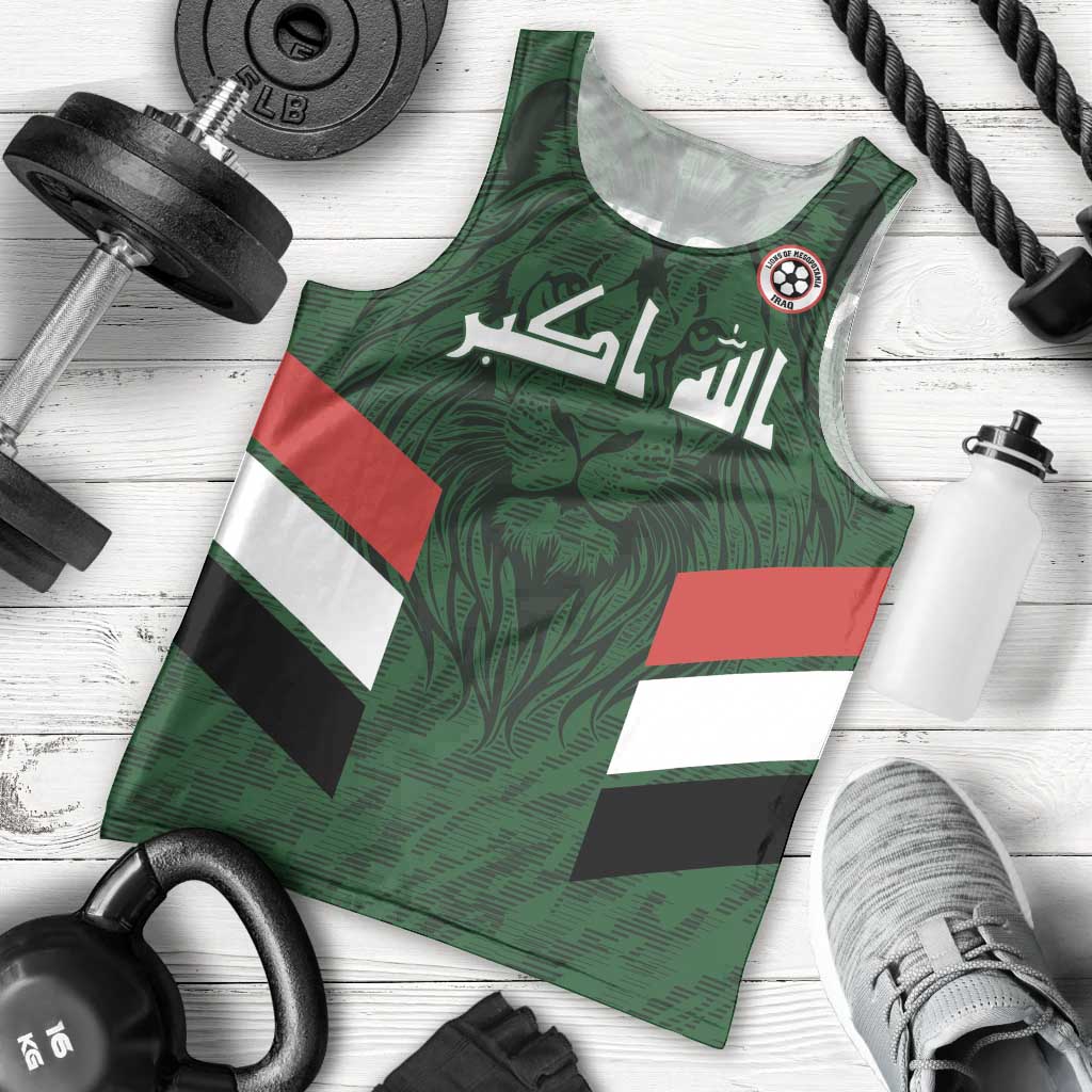 Custom Football 2026 Iraq Men Tank Top Go Lions of Mesopotamia