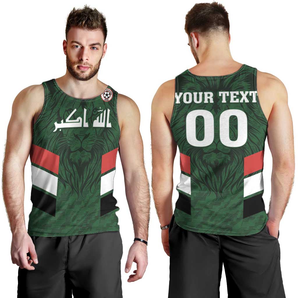 Custom Football 2026 Iraq Men Tank Top Go Lions of Mesopotamia