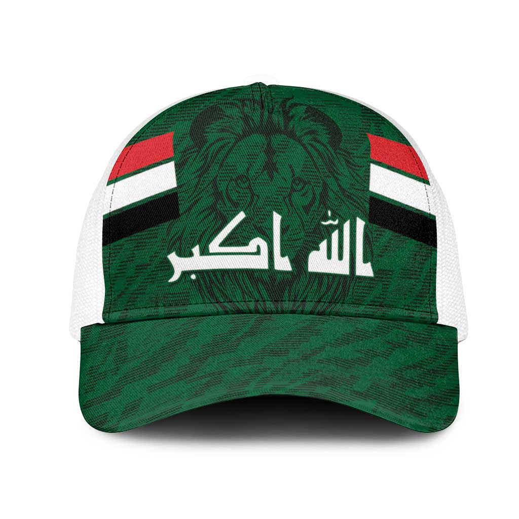 Football 2026 Iraq Mesh Trucker Cap Go Lions of Mesopotamia
