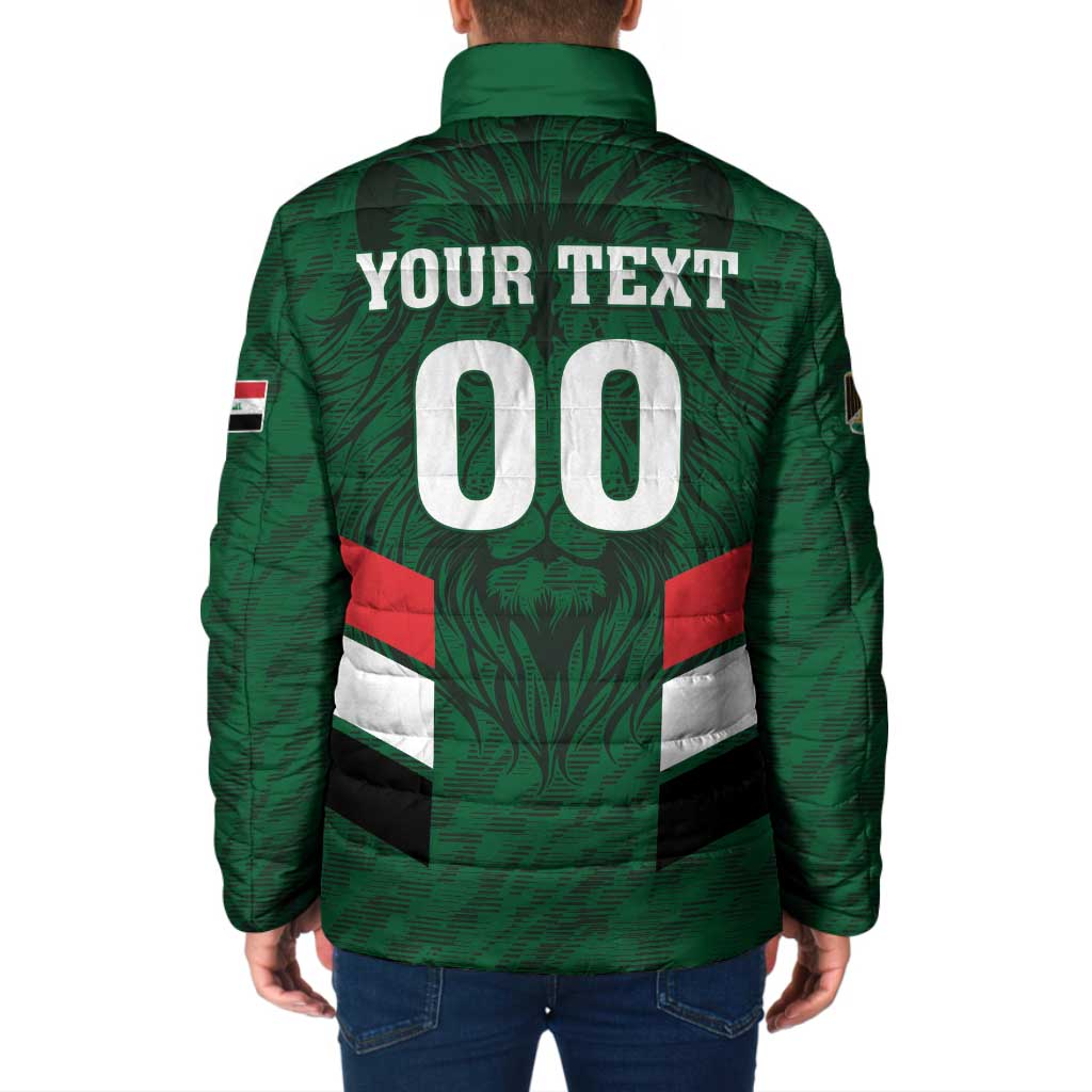 Custom Football 2026 Iraq Padded Jacket Go Lions of Mesopotamia