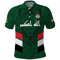 Custom Football 2026 Iraq Polo Shirt Go Lions of Mesopotamia