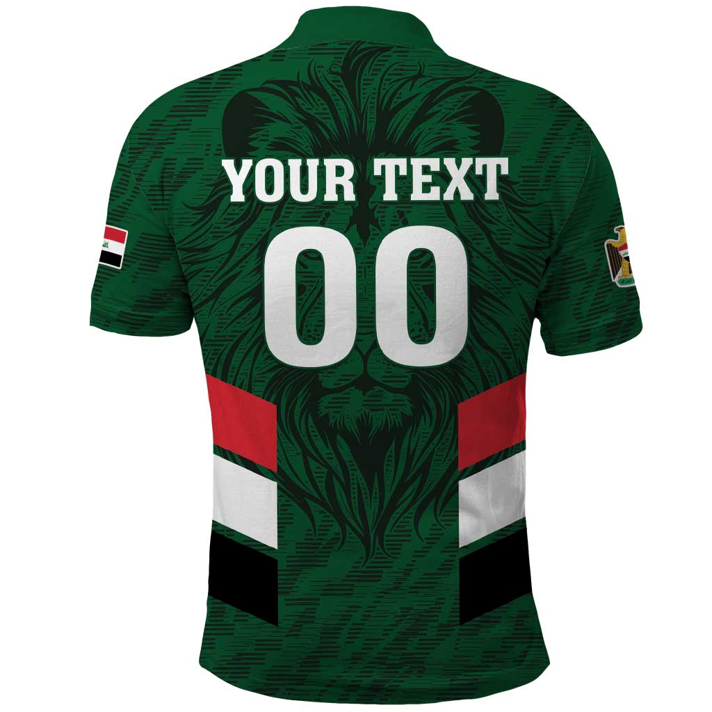 Custom Football 2026 Iraq Polo Shirt Go Lions of Mesopotamia