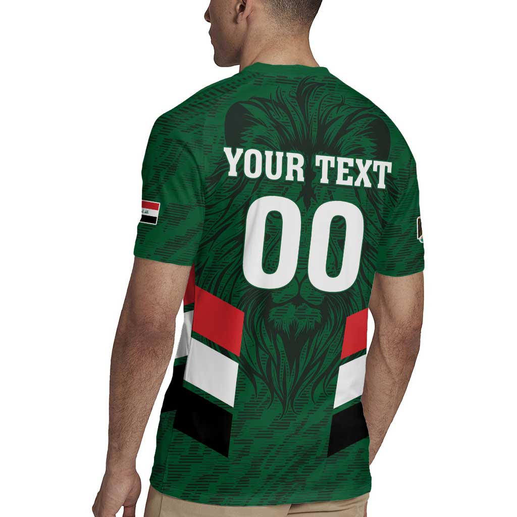 Custom Football 2026 Iraq Rugby Jersey Go Lions of Mesopotamia