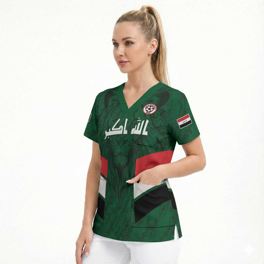 Custom Football 2026 Iraq Scrub Top Go Lions of Mesopotamia