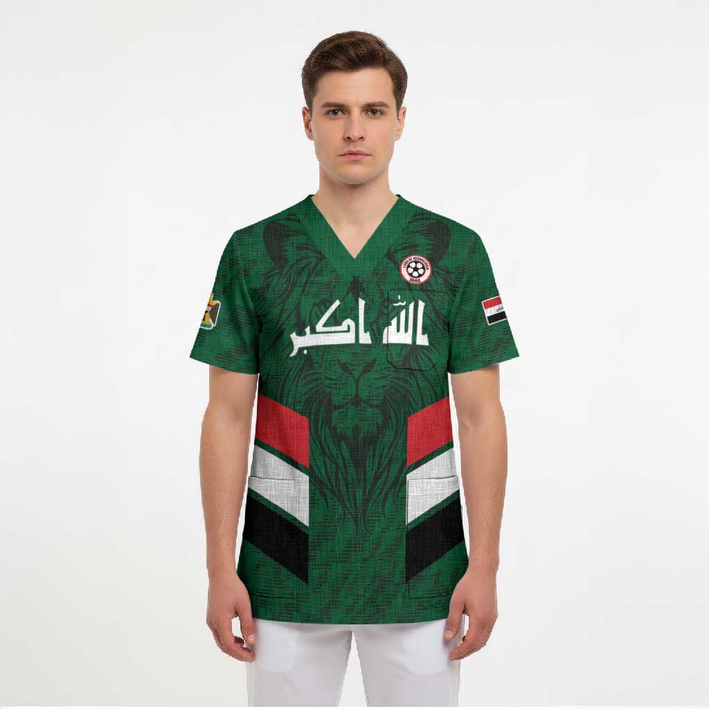 Custom Football 2026 Iraq Scrub Top Go Lions of Mesopotamia