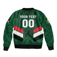 Custom Football 2026 Iraq Sleeve Zip Bomber Jacket Go Lions of Mesopotamia