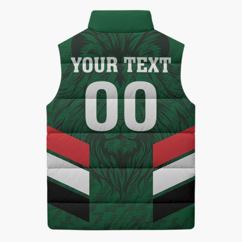 Custom Football 2026 Iraq Sleeveless Puffer Jacket Go Lions of Mesopotamia