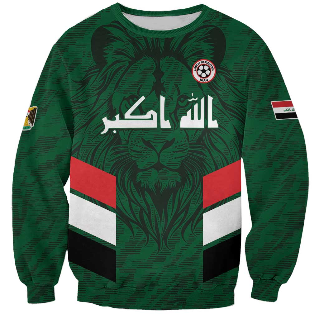 Custom Football 2026 Iraq Sweatshirt Go Lions of Mesopotamia