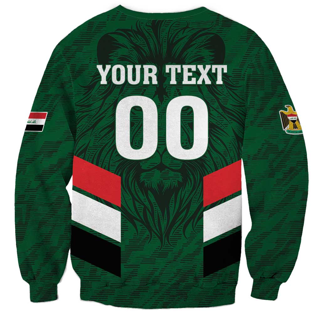 Custom Football 2026 Iraq Sweatshirt Go Lions of Mesopotamia