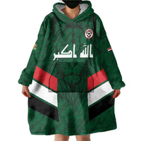 Custom Football 2026 Iraq Wearable Blanket Hoodie Go Lions of Mesopotamia