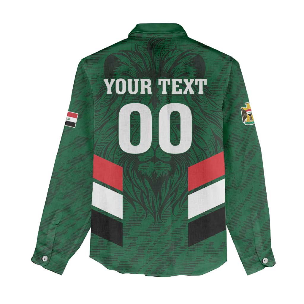 Custom Football 2026 Iraq Women Casual Shirt Go Lions of Mesopotamia