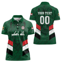Custom Football 2026 Iraq Women Polo Shirt Go Lions of Mesopotamia