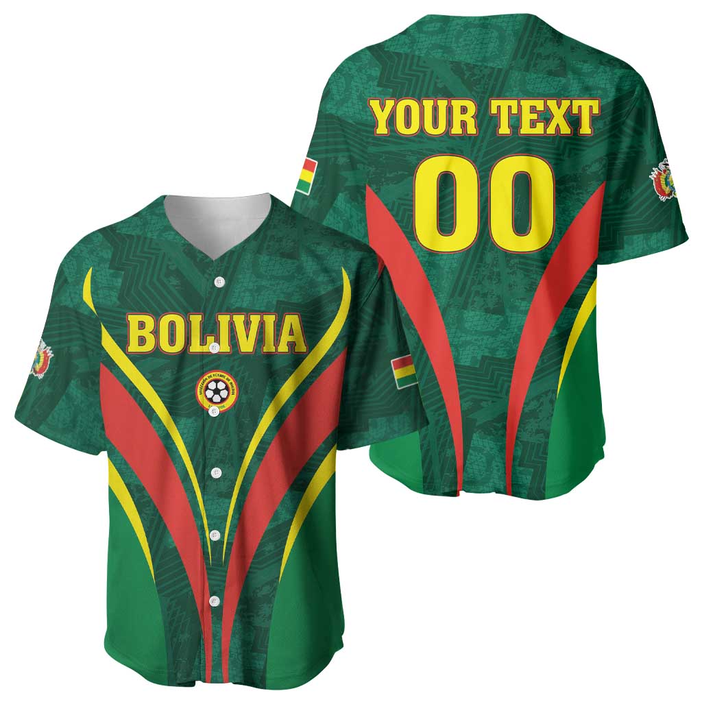 Custom Football 2026 Bolivia Baseball Jersey La Verde Come On