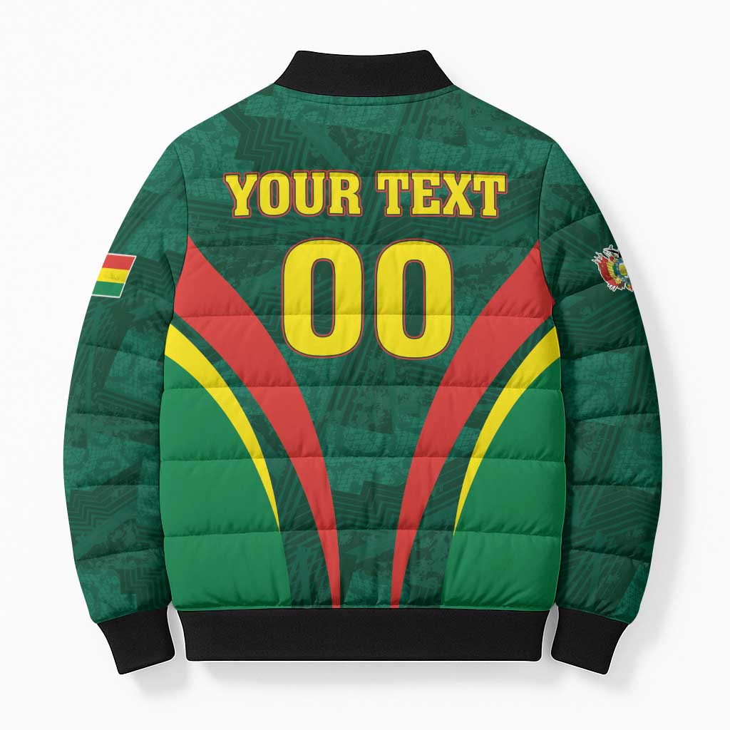Custom Football 2026 Bolivia Bomber Puffer Jacket La Verde Come On
