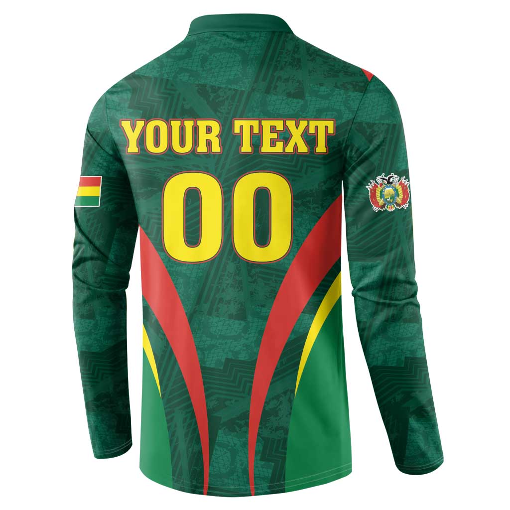Custom Football 2026 Bolivia Button Sweatshirt La Verde Come On