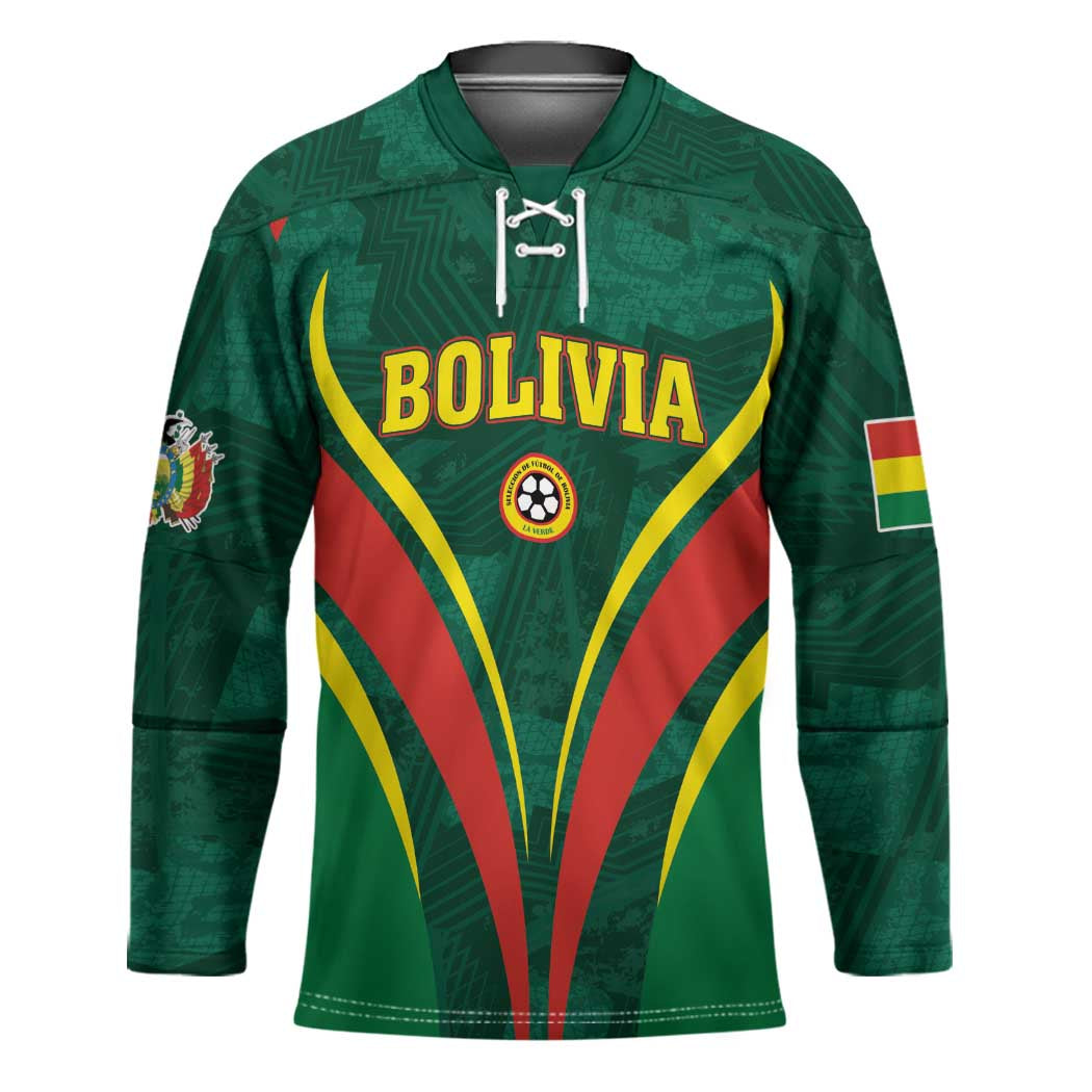 Custom Football 2026 Bolivia Hockey Jersey La Verde Come On