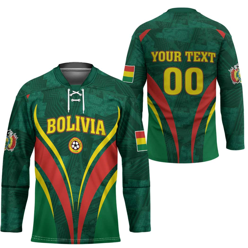 Custom Football 2026 Bolivia Hockey Jersey La Verde Come On