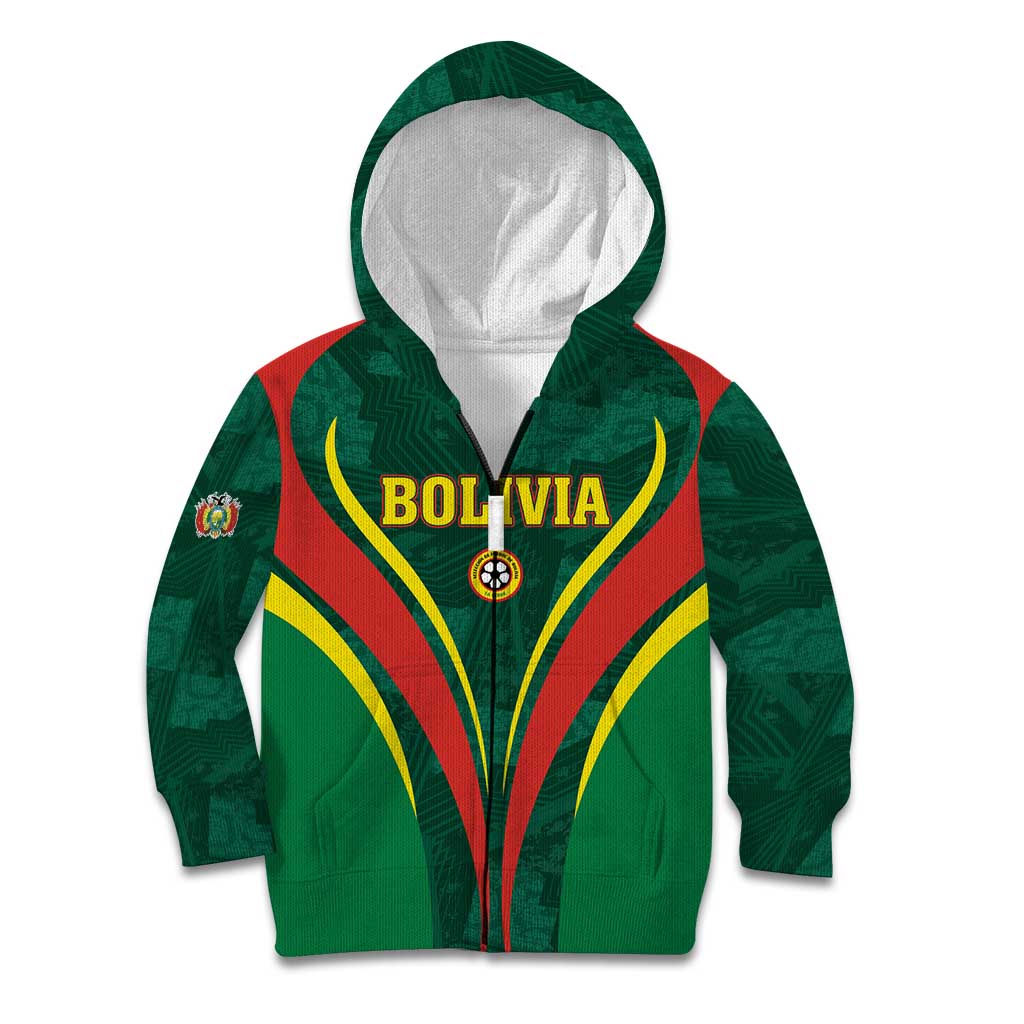 Custom Football 2026 Bolivia Kid Hoodie La Verde Come On