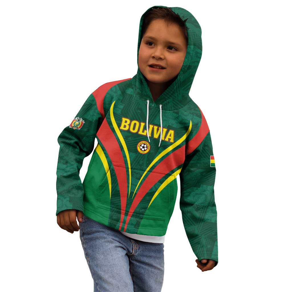 Custom Football 2026 Bolivia Kid Hoodie La Verde Come On