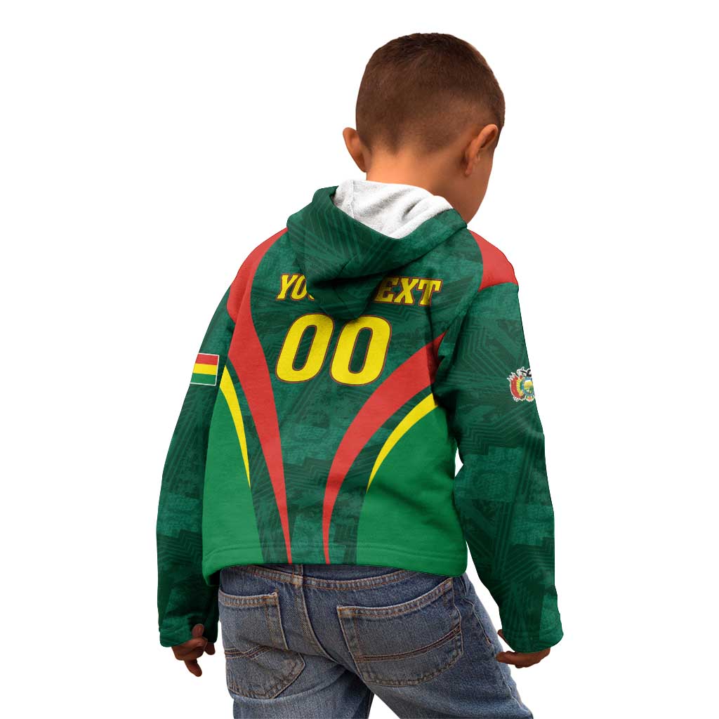 Custom Football 2026 Bolivia Kid Hoodie La Verde Come On