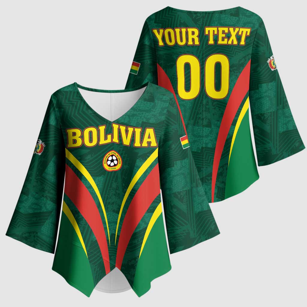 Custom Football 2026 Bolivia Kimono Sleeve Blouse La Verde Come On