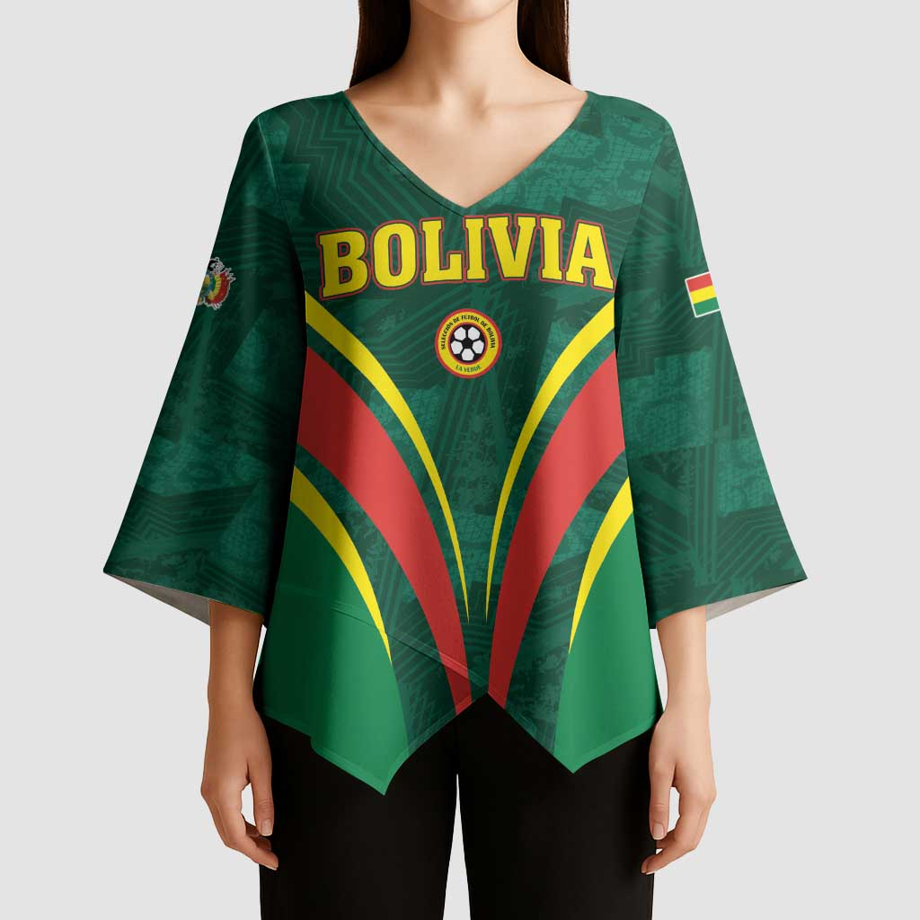 Custom Football 2026 Bolivia Kimono Sleeve Blouse La Verde Come On