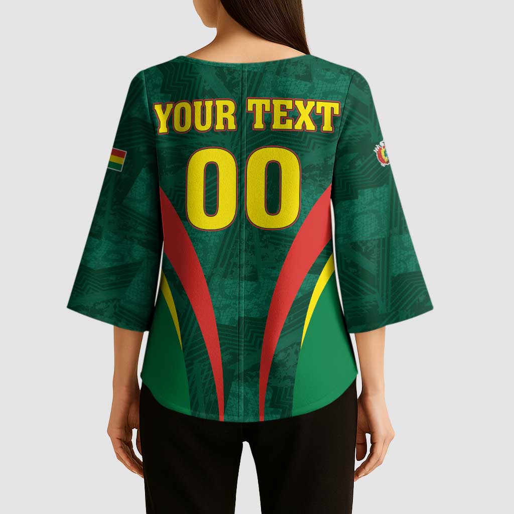 Custom Football 2026 Bolivia Kimono Sleeve Blouse La Verde Come On