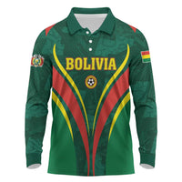 Custom Football 2026 Bolivia Long Sleeve Polo Shirt La Verde Come On