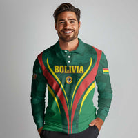 Custom Football 2026 Bolivia Long Sleeve Polo Shirt La Verde Come On