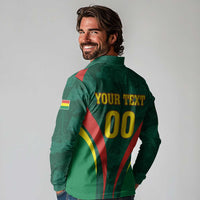 Custom Football 2026 Bolivia Long Sleeve Polo Shirt La Verde Come On