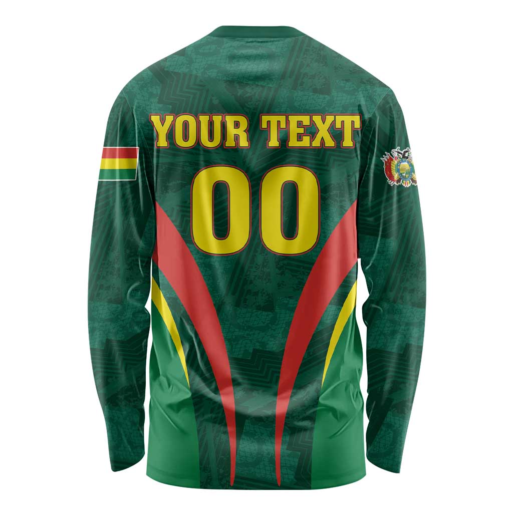 Custom Football 2026 Bolivia Long Sleeve Shirt La Verde Come On