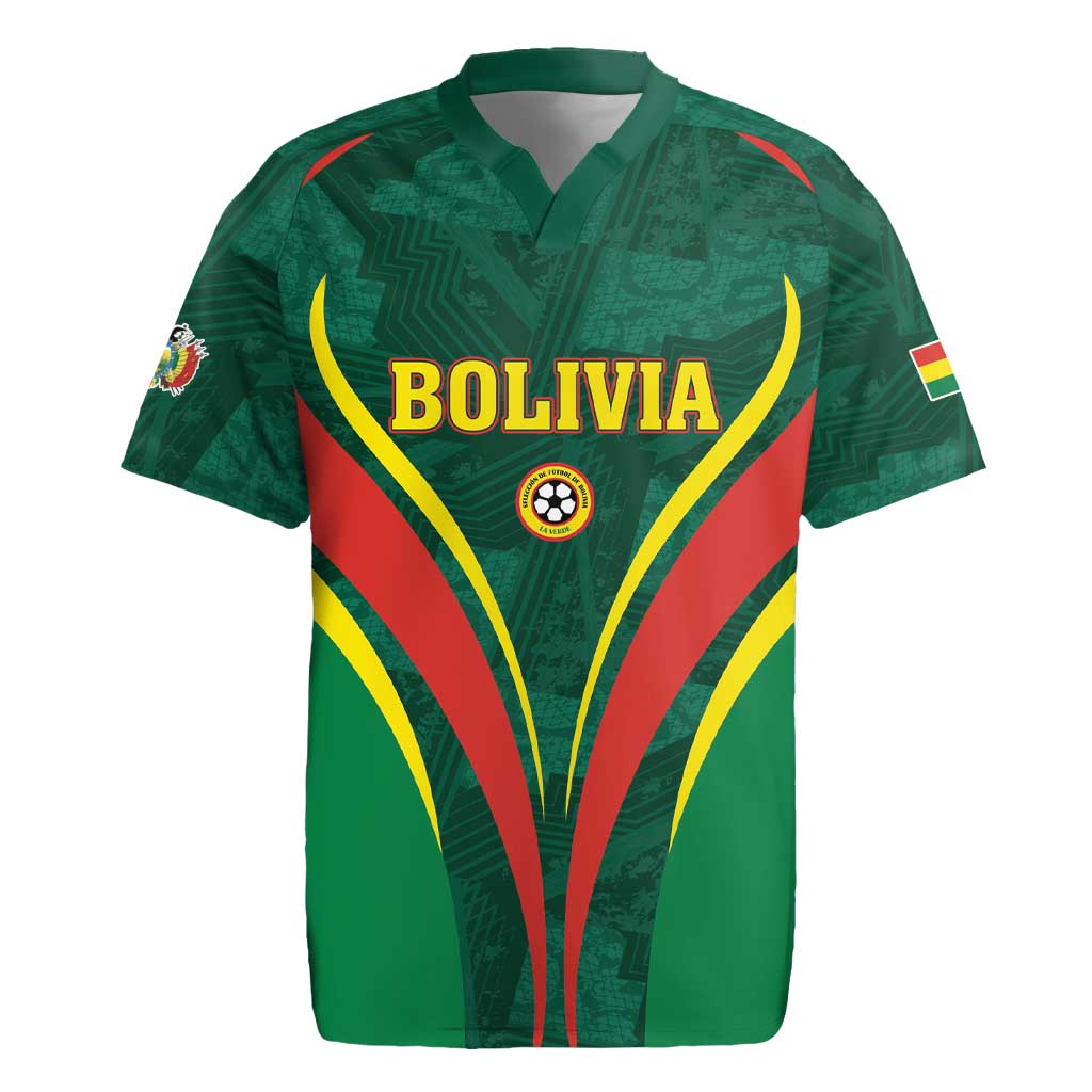 Custom Football 2026 Bolivia Rugby Jersey La Verde Come On