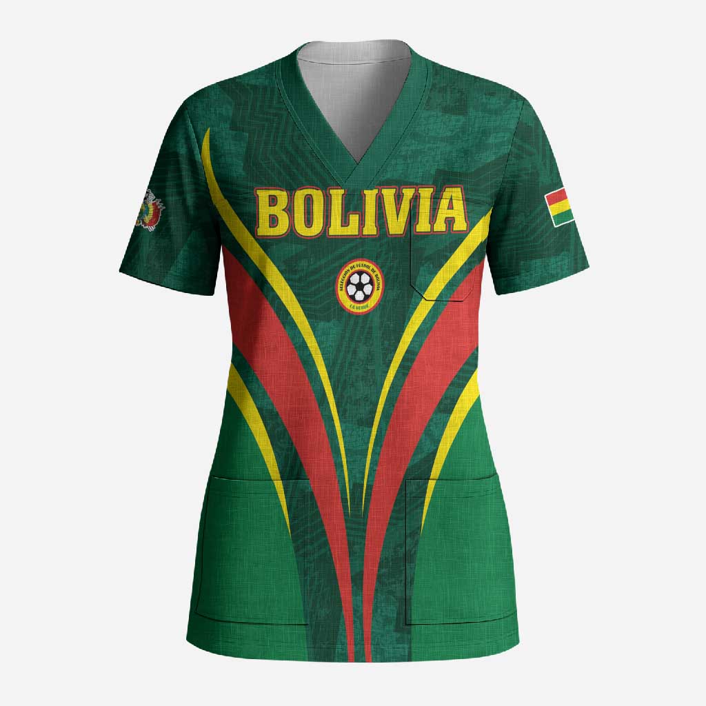 Custom Football 2026 Bolivia Scrub Top La Verde Come On