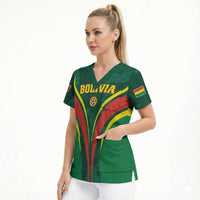 Custom Football 2026 Bolivia Scrub Top La Verde Come On