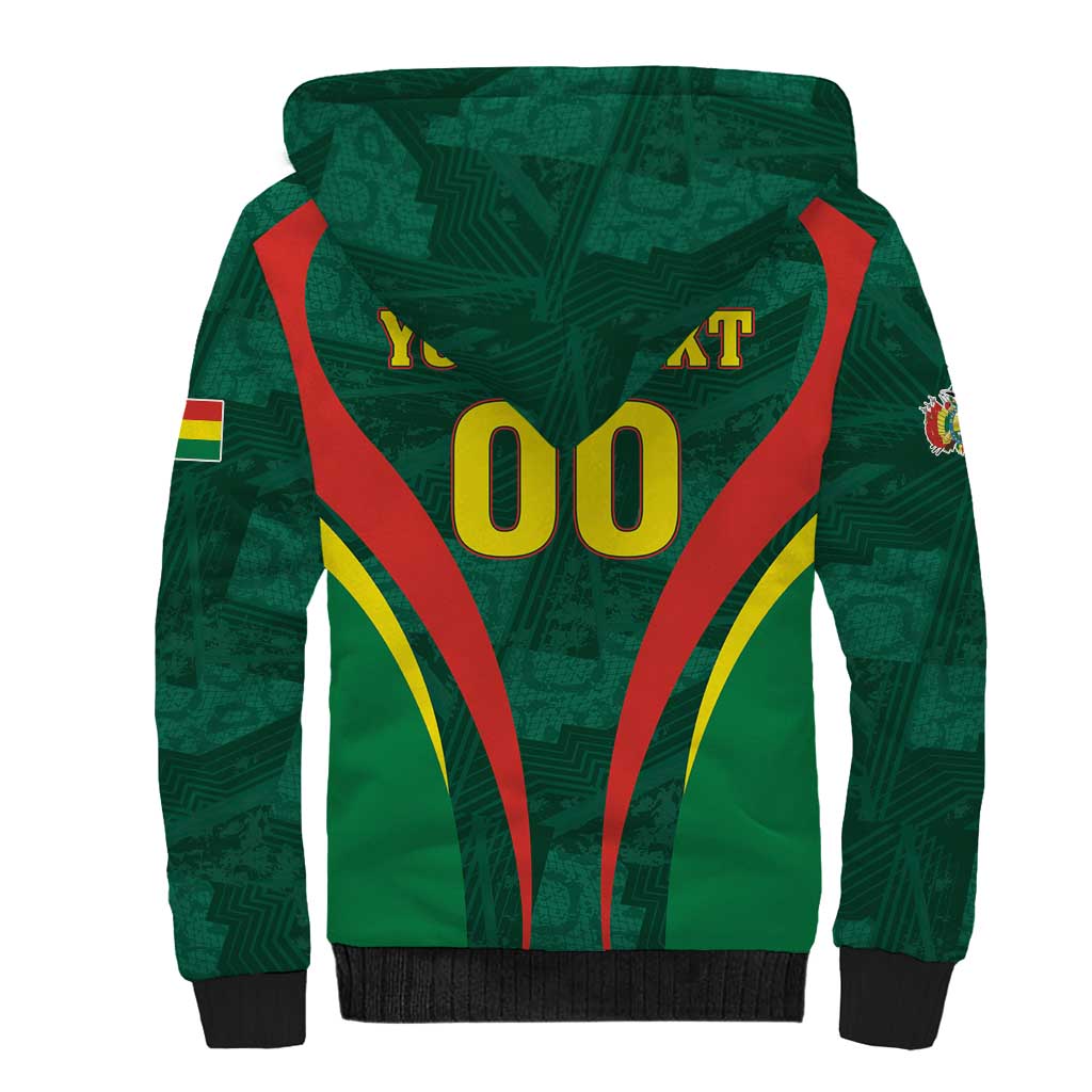 Custom Football 2026 Bolivia Sherpa Hoodie La Verde Come On