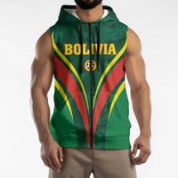 Custom Football 2026 Bolivia Sleeveless Zip Hoodie La Verde Come On
