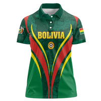 Custom Football 2026 Bolivia Women Polo Shirt La Verde Come On
